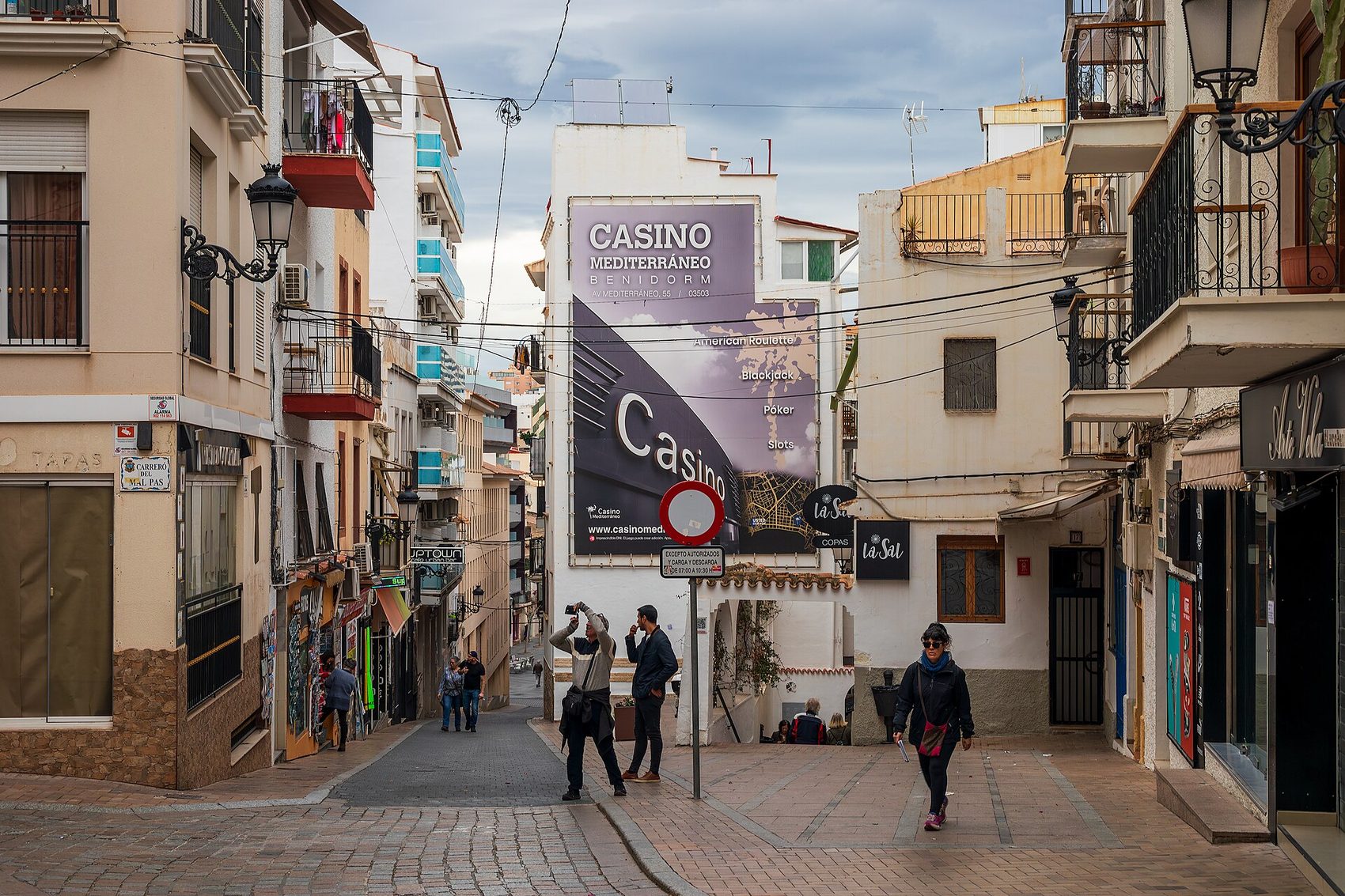Calle del casco antiguo de Benidorm